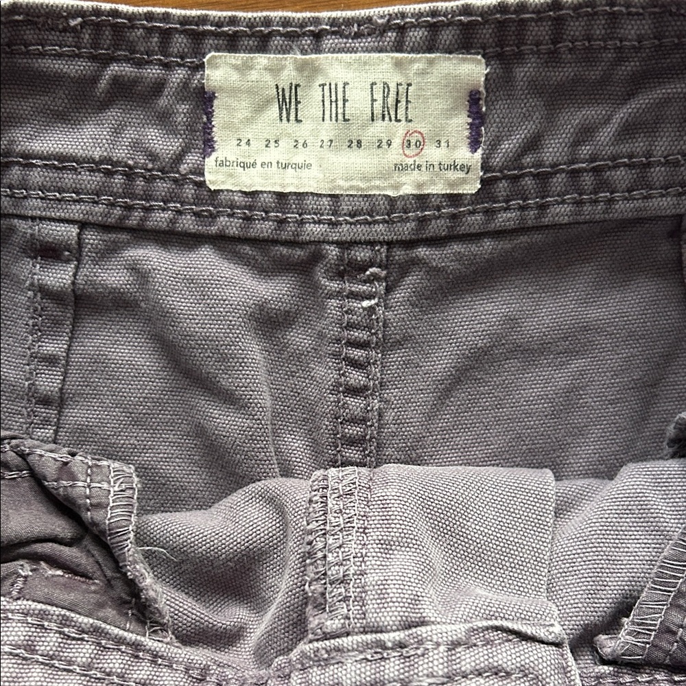 We The Free Wide Leg Purple Barrel Pants size 30 - Picture 3 of 3